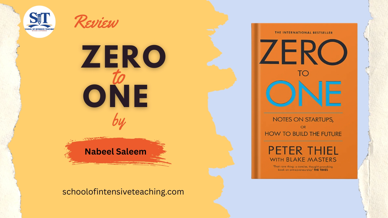 Review | Zero to One by Nabeel Saleem
