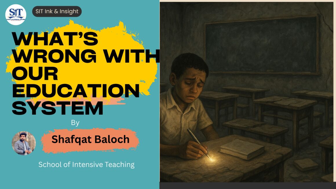 Waht's Wrong With Our Education System By Shafqat Baloch