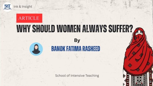 Why Should Women Always Suffer?